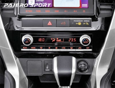 Dual Zone Automatic AC New Pajero Sport Facelift tipe Dakar & Exceed Malang Jawa Timur